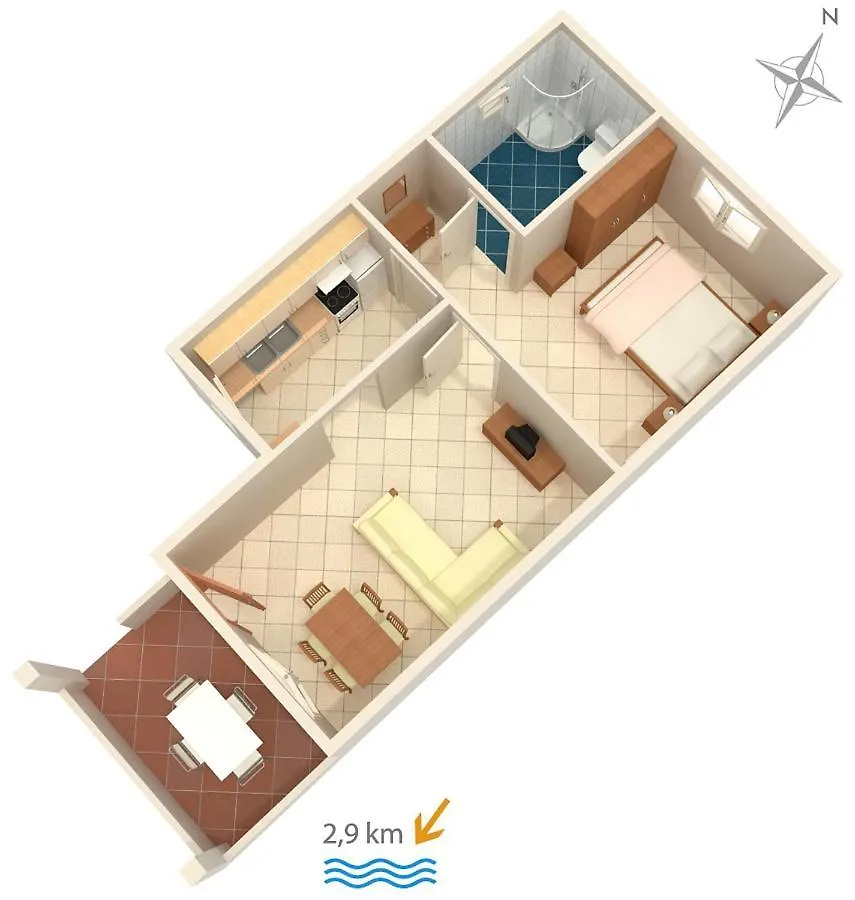 Apartments With A Parking Space Pula - 7420